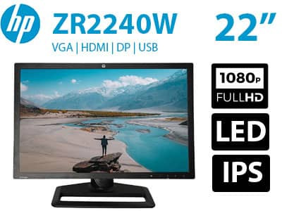 مانیتور استوک 22 اینچ LED-HP مدل=ZR2240W کد ۱