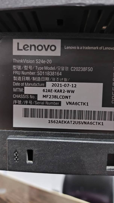 مانیتور اینچ Lenovo S24e_20 ۲۴