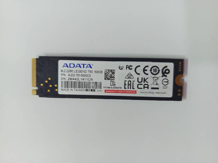 هارد m2 512 گیگابایت برند M.2 adata legend 750_500gb