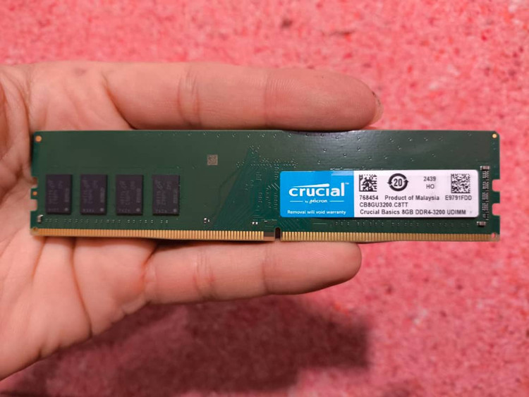 رم کروشال crucial 8gb ddr4 3200