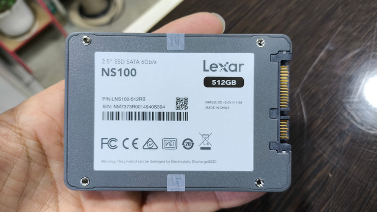 SSD SATA 2.5 512GB NS100 LEXAR کم کارکرد 81 روز